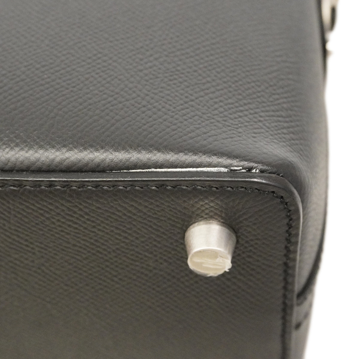 【6gd3804】エルメス ブリーフケース シティホール38 ヴォーエプソン ブラック シルバー金具 X刻印【中古】メンズ