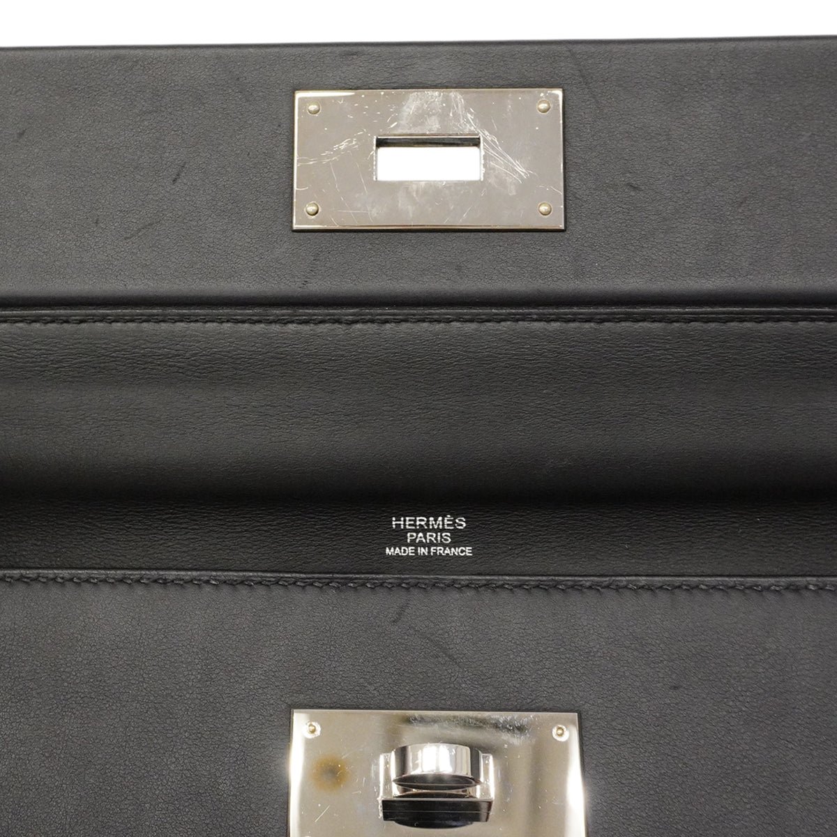 【6gd3805】エルメス ハンドバッグ ヴァンチャトル29 トゴ スイフト ブラック シルバー金具 U刻印 2wayバッグ【中古】レディース