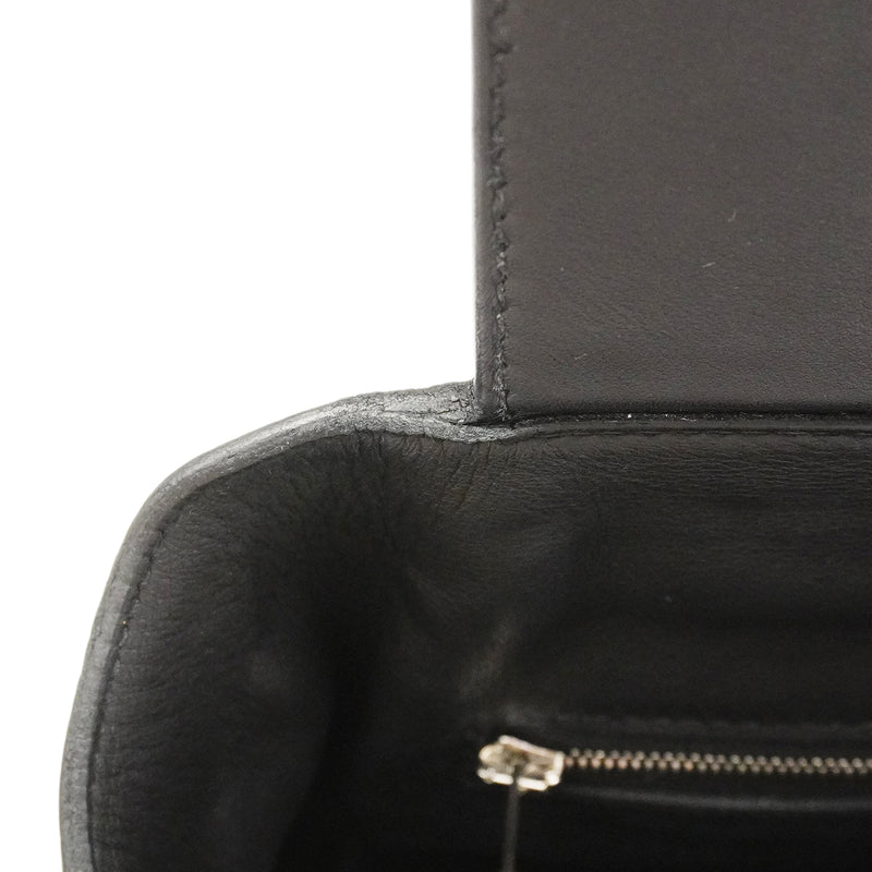 【6gd3805】エルメス ハンドバッグ ヴァンチャトル29 トゴ スイフト ブラック シルバー金具 U刻印 2wayバッグ【中古】レディース