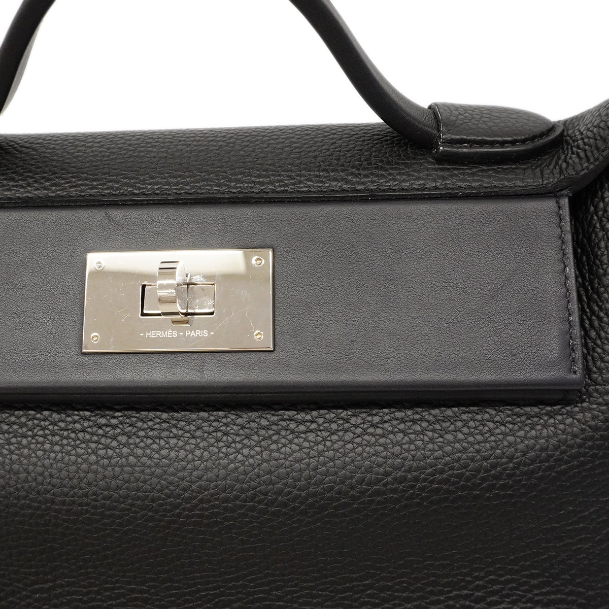 【6gd3805】エルメス ハンドバッグ ヴァンチャトル29 トゴ スイフト ブラック シルバー金具 U刻印 2wayバッグ【中古】レディース