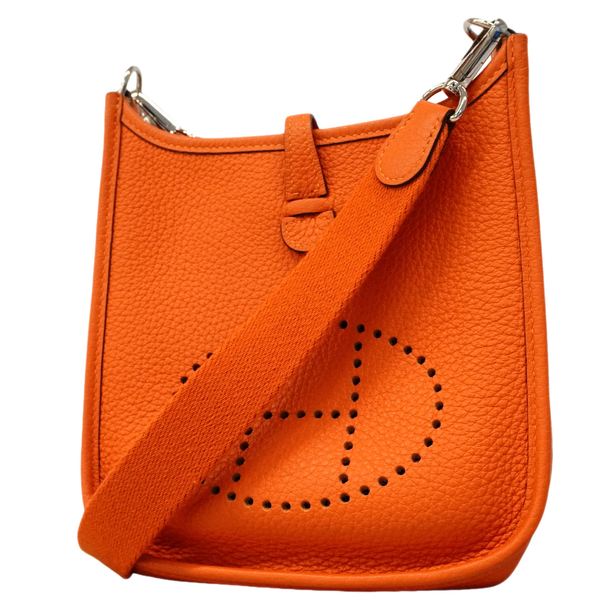 【6gd3806】エルメス ショルダーバッグ エヴリンTPM トリヨンクレマンス カプシーヌ シルバー金具 Y刻印【中古】レディース