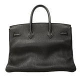 【6gd3807】エルメス ハンドバッグ バーキン35 アルデンヌ ブラック ゴールド金具 □E刻印【中古】レディース