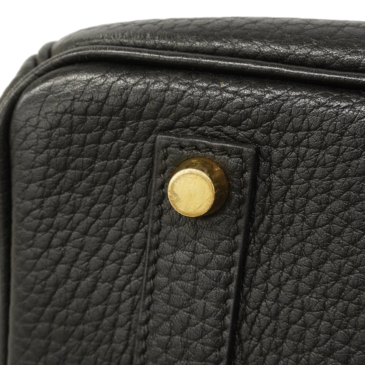 【6gd3807】エルメス ハンドバッグ バーキン35 アルデンヌ ブラック ゴールド金具 □E刻印【中古】レディース