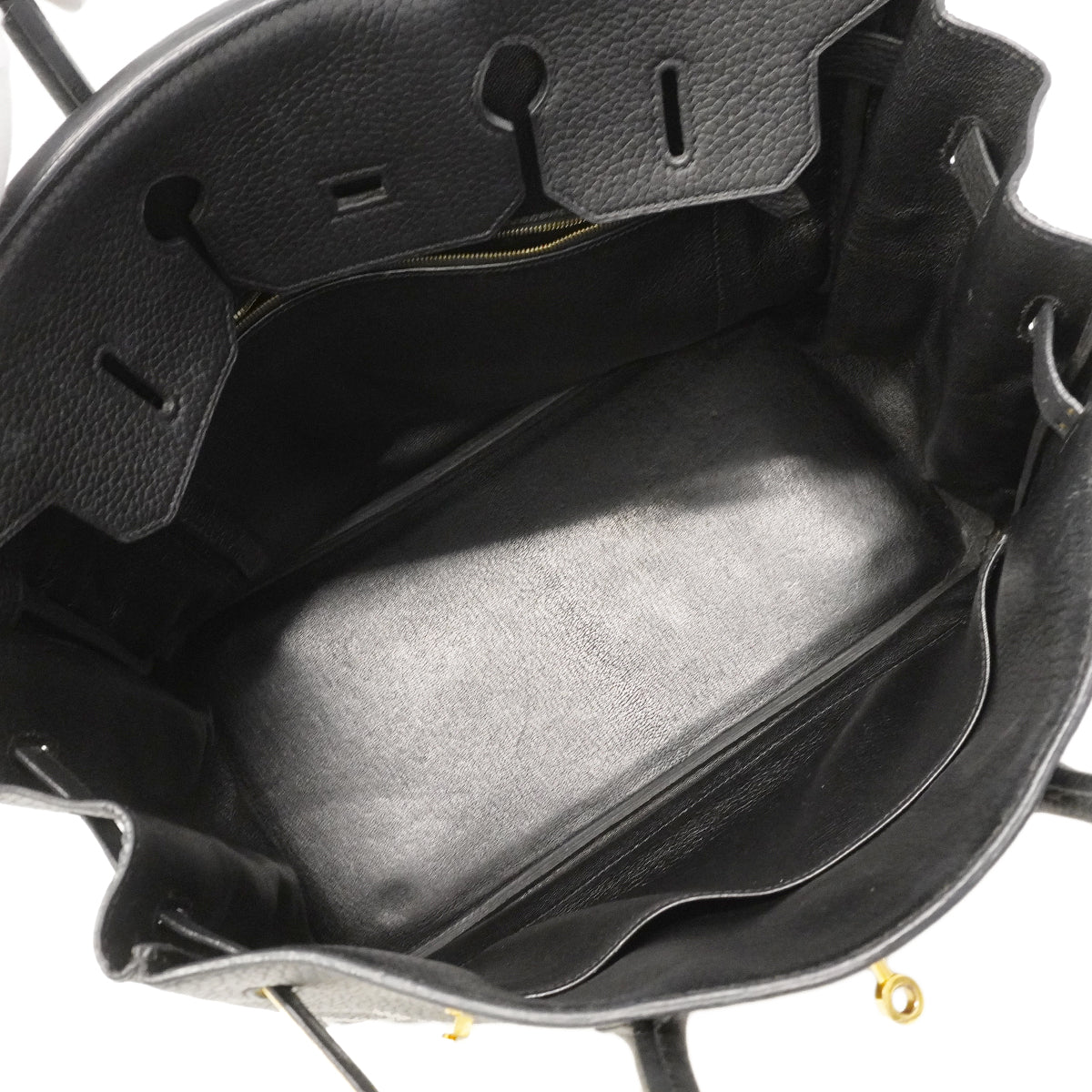 【6gd3807】エルメス ハンドバッグ バーキン35 アルデンヌ ブラック ゴールド金具 □E刻印【中古】レディース