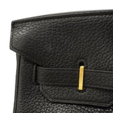 【6gd3807】エルメス ハンドバッグ バーキン35 アルデンヌ ブラック ゴールド金具 □E刻印【中古】レディース