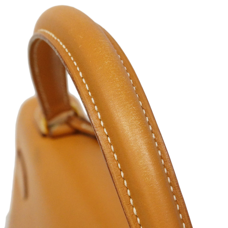 【6gd3811】エルメス ハンドバッグ ケリー32 ボックスカーフ ナチュラルサブレ ゴールド金具 □C刻印【中古】レディース
