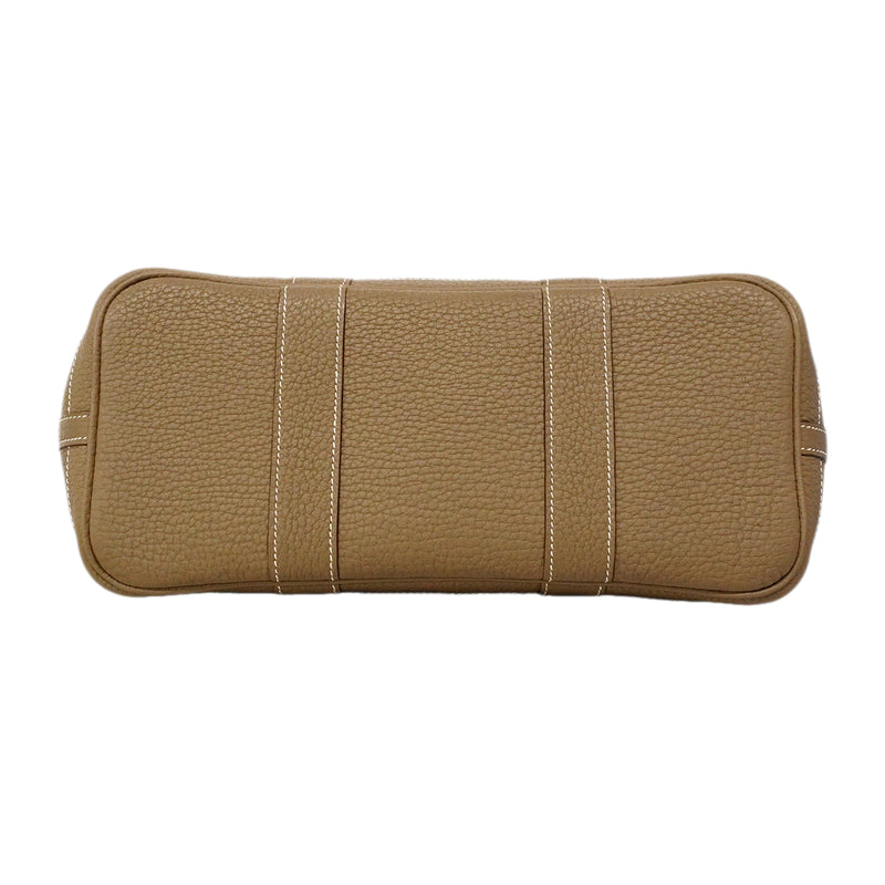 【6gd3812】エルメス トートバッグ ガーデンパーティTPM ネゴンダ エトゥープ シルバー金具 □N刻印【中古】レディース