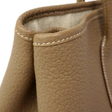 【6gd3812】エルメス トートバッグ ガーデンパーティTPM ネゴンダ エトゥープ シルバー金具 □N刻印【中古】レディース
