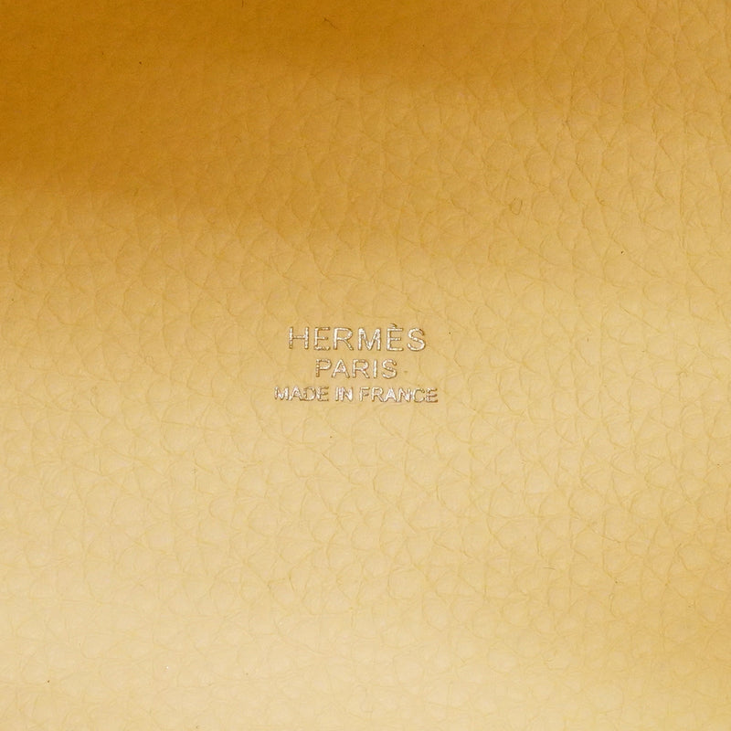 【6gd3813】エルメス ハンドバッグ ピコタンロックPMカザック トリヨンクレマンス ナタ/ライム シルバー金具 Y刻印【中古】レディース