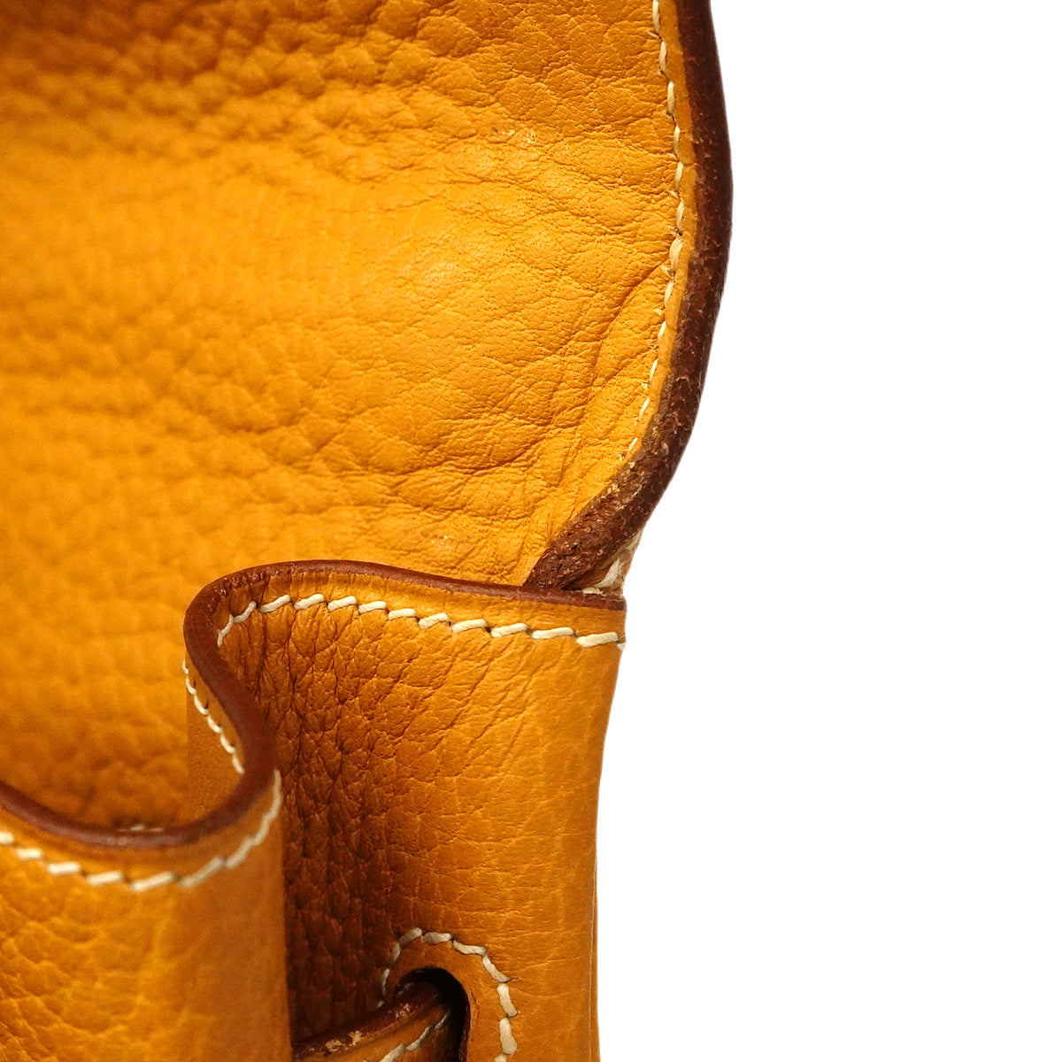 【6gd3814】エルメス ハンドバッグ ケリー35 アルデンヌ ナチュラル ゴールド金具 〇X刻印 2wayバッグ【中古】レディース