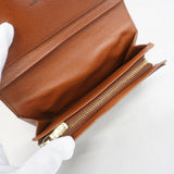 【6gd3824】ルイヴィトン 財布 モノグラム ポルトモネビエトレゾール M61730 ブラウン【中古】レディース