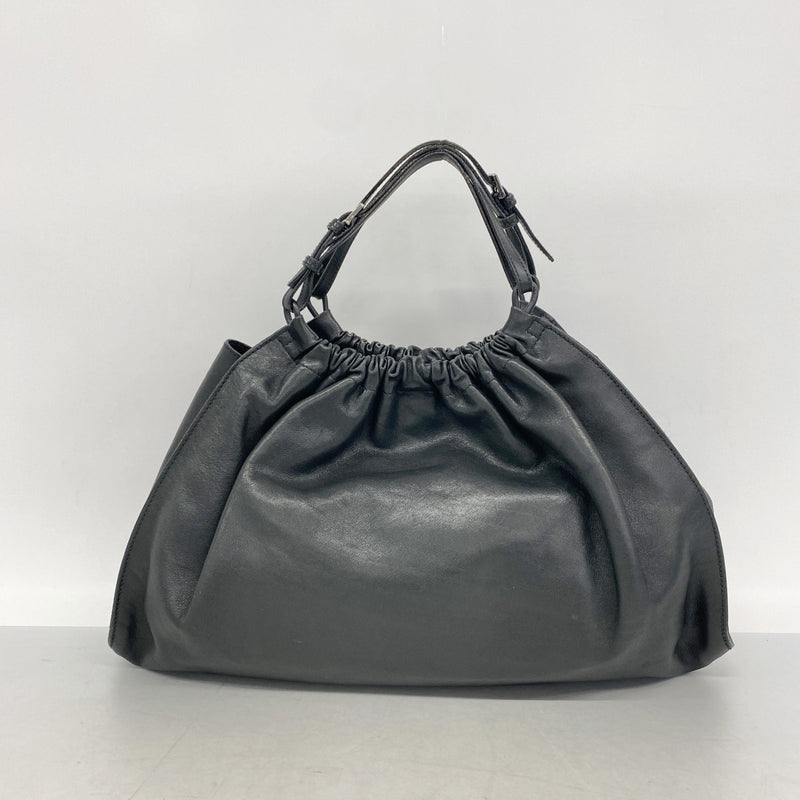 【6gd3826】グッチ ハンドバッグ 001 4335 レザー ブラック シルバー金具【中古】レディース