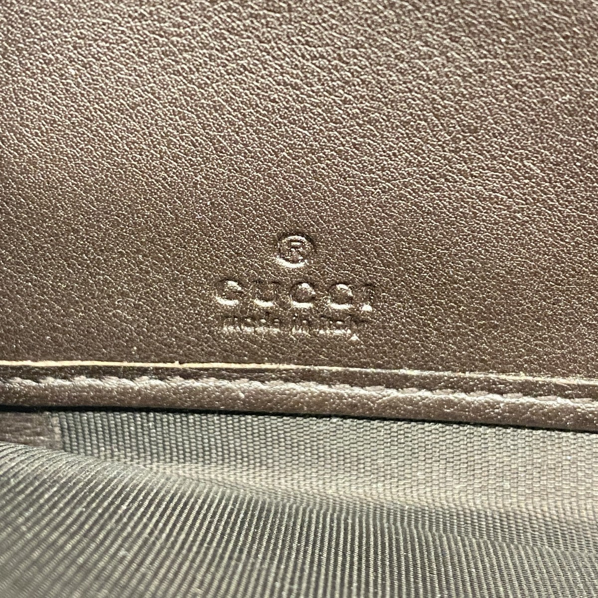 【6gd3827】グッチ 長財布 グッチシマ 394005 レザー ブラウン シャンパンゴールド金具【中古】レディース