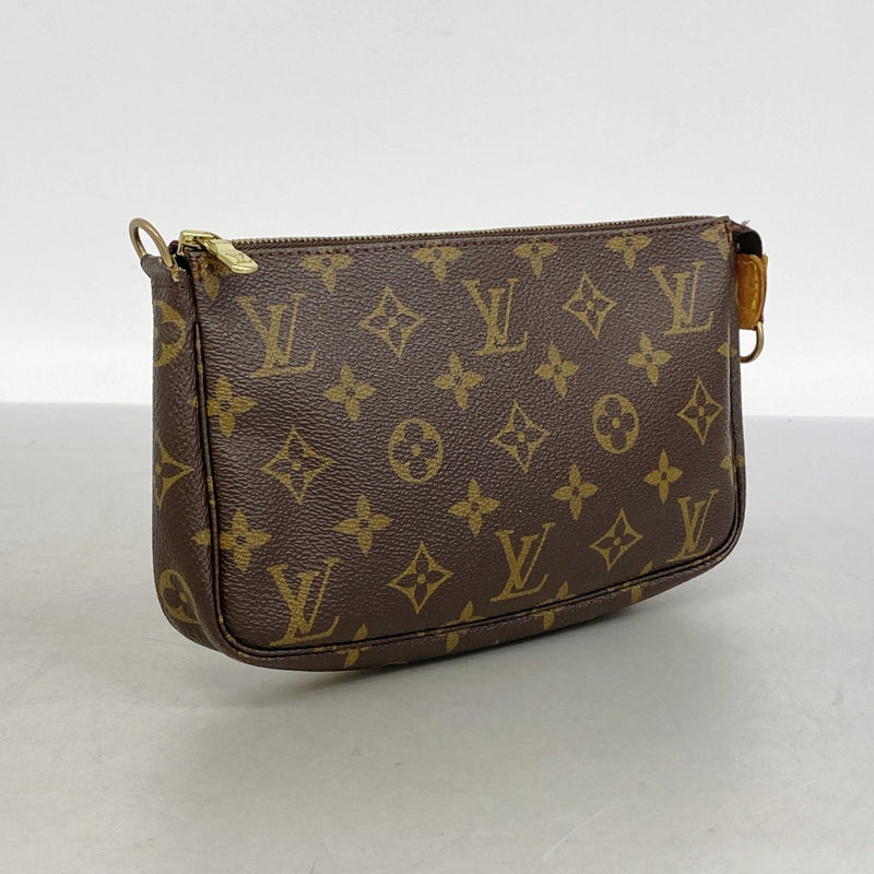 【6gd3833】ルイヴィトン ポーチ モノグラム ポシェット・アクセソワール M40712 ブラウン【中古】レディース