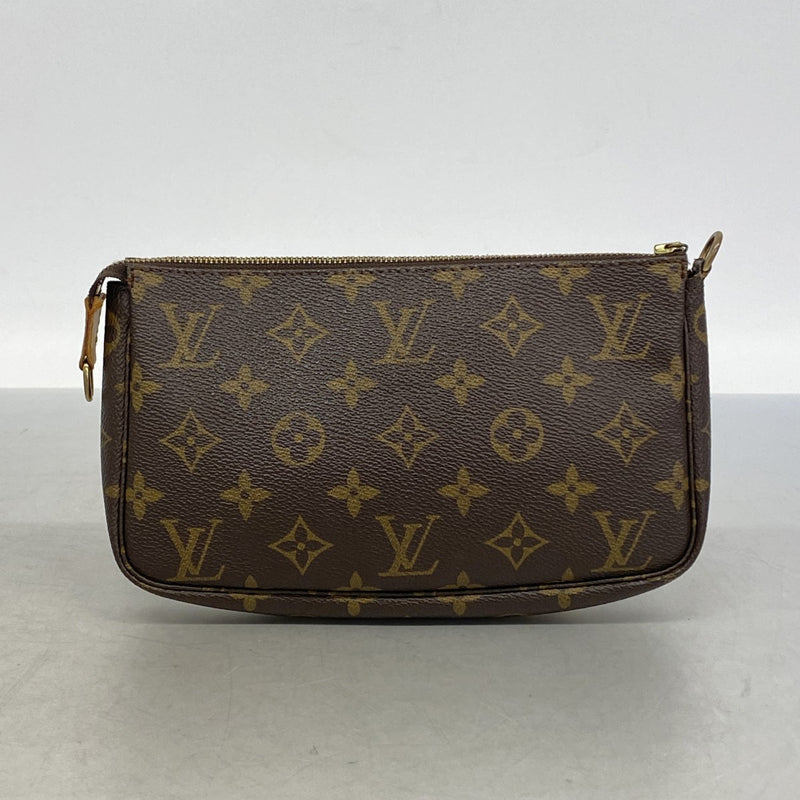 【6gd3833】ルイヴィトン ポーチ モノグラム ポシェット・アクセソワール M40712 ブラウン【中古】レディース