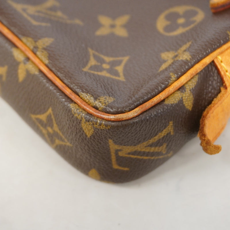 【6gd3852】ルイヴィトン ショルダーバッグ モノグラム ポシェットマルリーバンドリエール M51828 ブラウン【中古】レディース