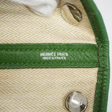【6gd3854】エルメス トートバッグ ガーデンパーティTPM ネゴンダ バンブー シルバー金具 □N刻印【中古】レディース