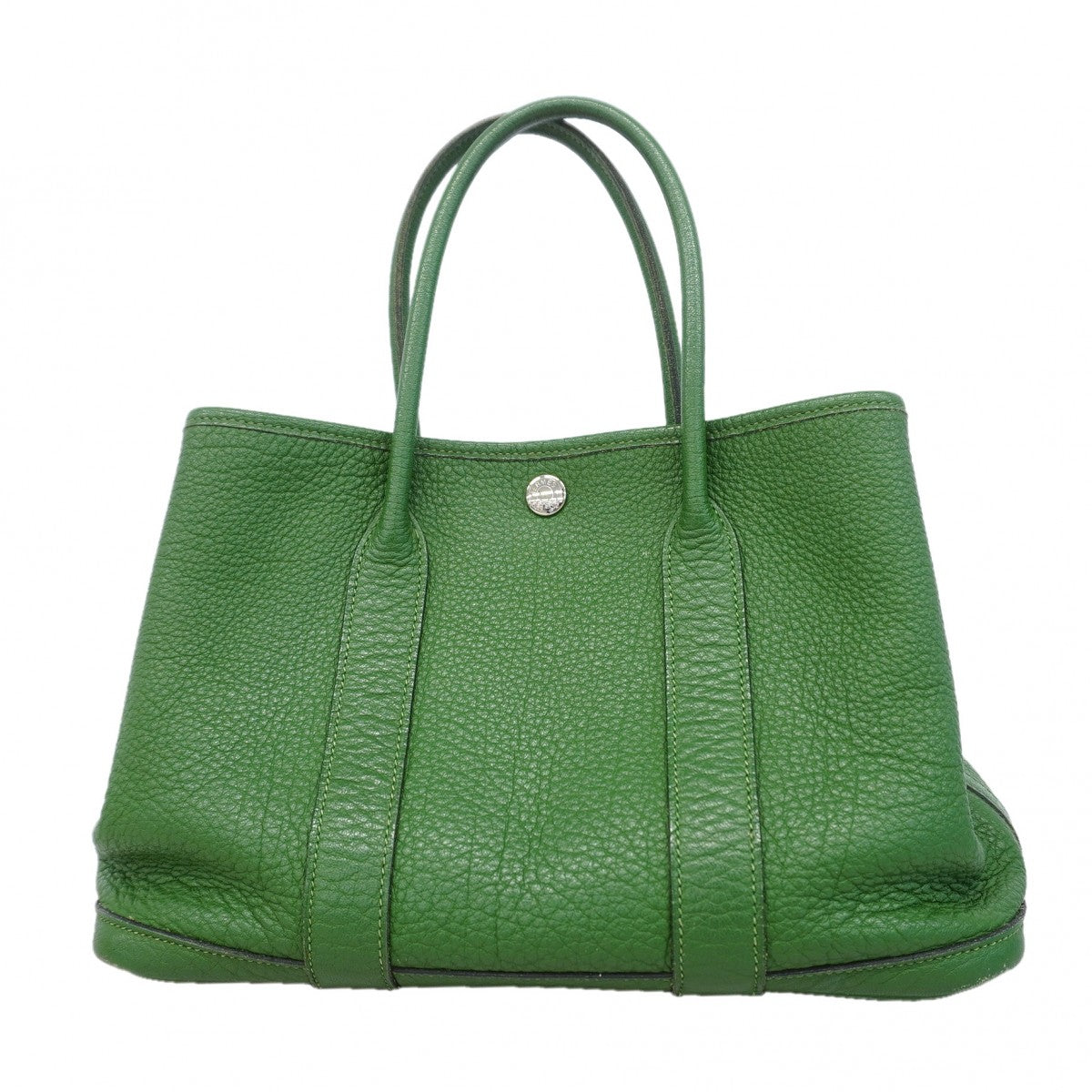 【6gd3854】エルメス トートバッグ ガーデンパーティTPM ネゴンダ バンブー シルバー金具 □N刻印【中古】レディース
