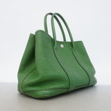 【6gd3854】エルメス トートバッグ ガーデンパーティTPM ネゴンダ バンブー シルバー金具 □N刻印【中古】レディース