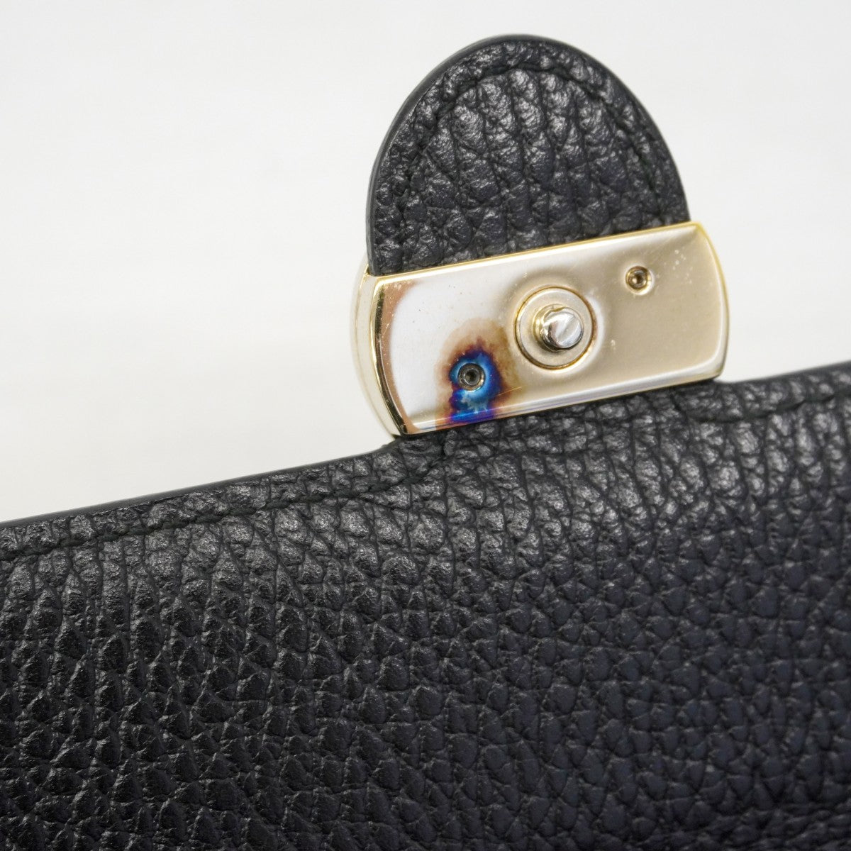 【6gd3855-k】グッチ 長財布 インターロッキングG 598166 レザー ブラック ゴールド金具【中古】レディース