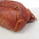 【6gd3859-k】グッチ トートバッグ グッチシマ 247902 レザー ブラウン ゴールド金具 2wayバッグ【中古】レディース