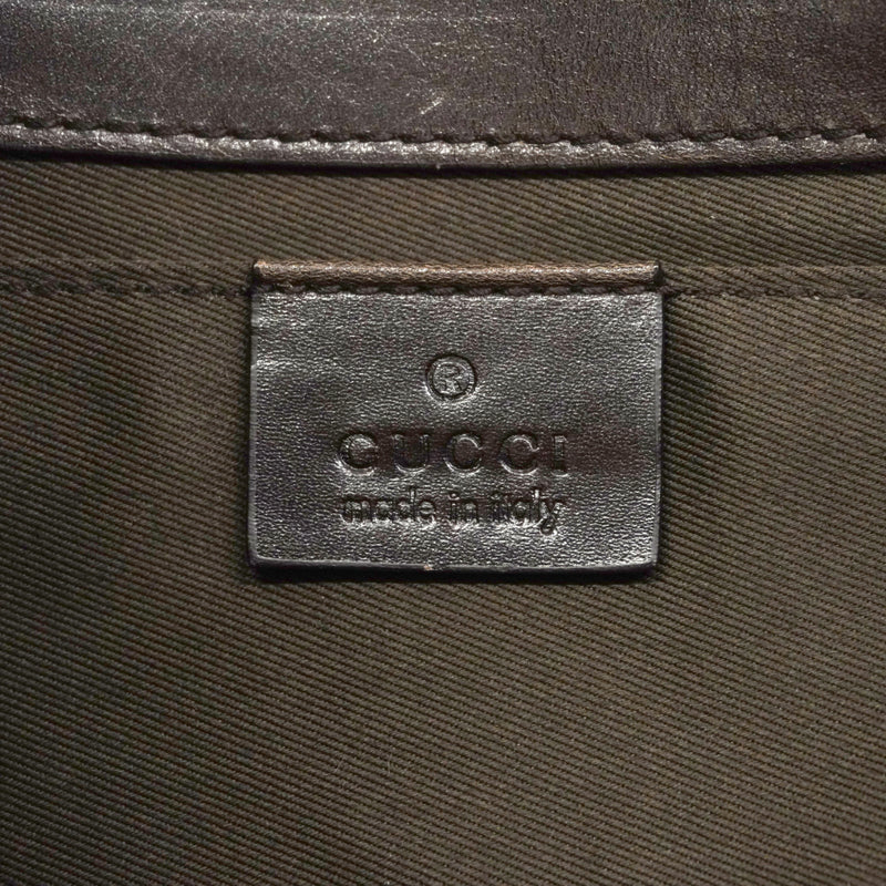 【6gd3861-k】グッチ ショルダーバッグ GGキャンバス ホースビット 119188 キャンバス ブラウン ゴールド金具【中古】レディース