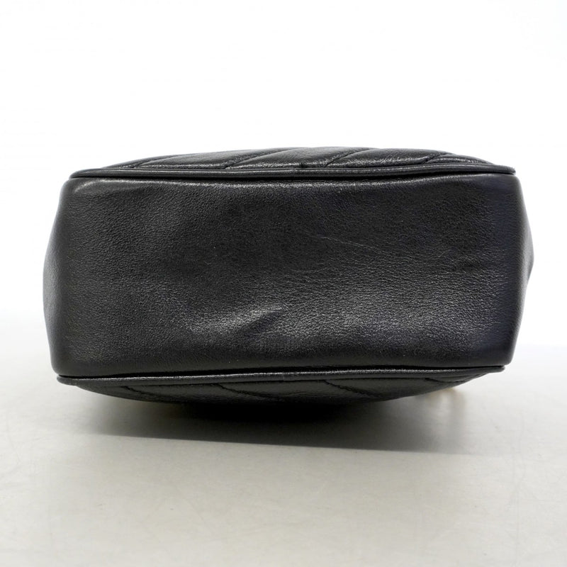 【6gd3862-k】グッチ ショルダーバッグ GGマーモント 550155 レザー ブラック ゴールド金具【中古】レディース