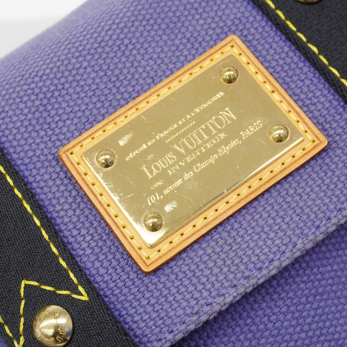 【6gd3871】ルイヴィトン ショルダーバッグ アンティグア サックラバ M40073 ブルー【中古】レディース