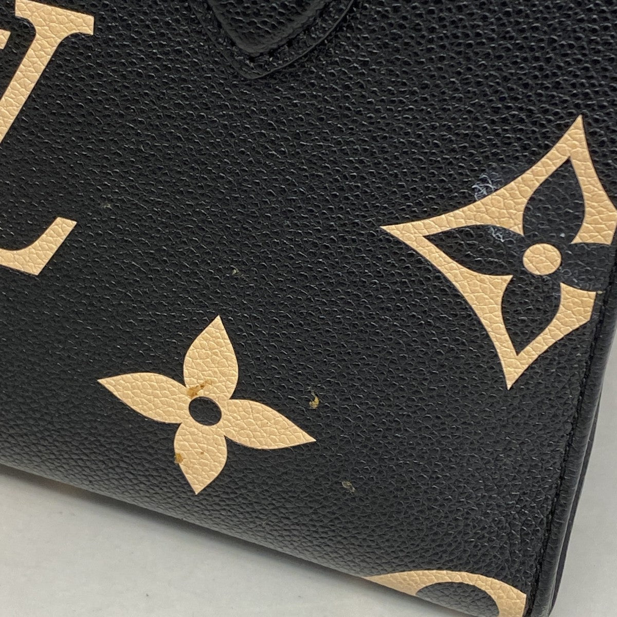 【6gd3878】ルイヴィトン ハンドバッグ モノグラム・アンプラント オンザゴーPM M45659 ブラック ベージュ 2wayバッグ【中古】レディース