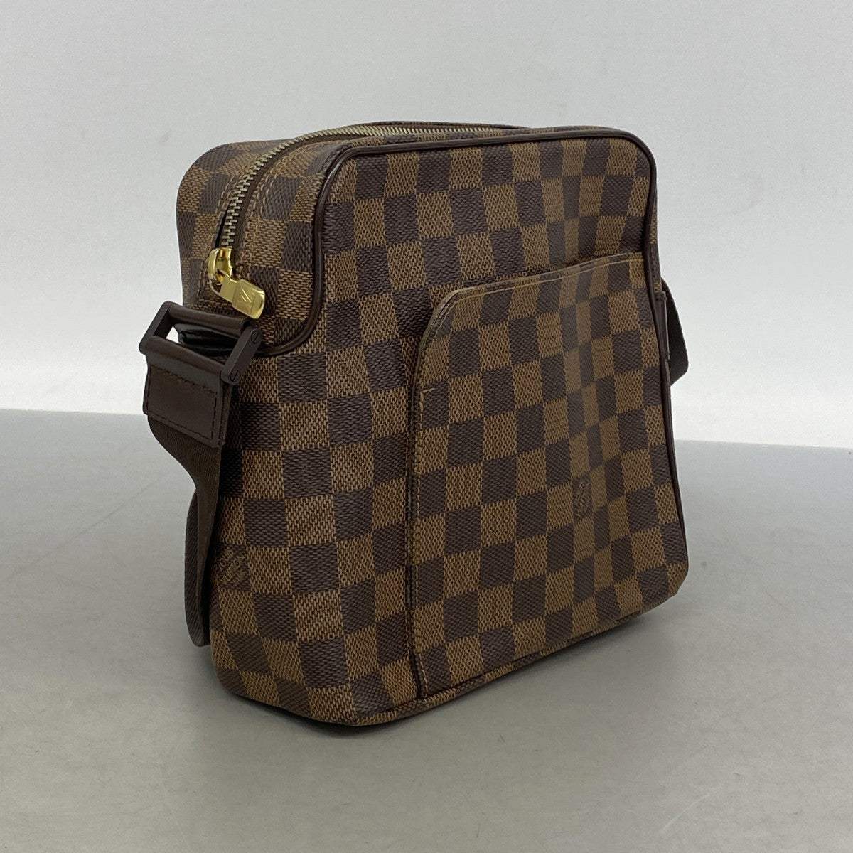 【6gd3879】ルイヴィトン ショルダーバッグ ダミエ オラフPM N41442 エベヌ【中古】レディース