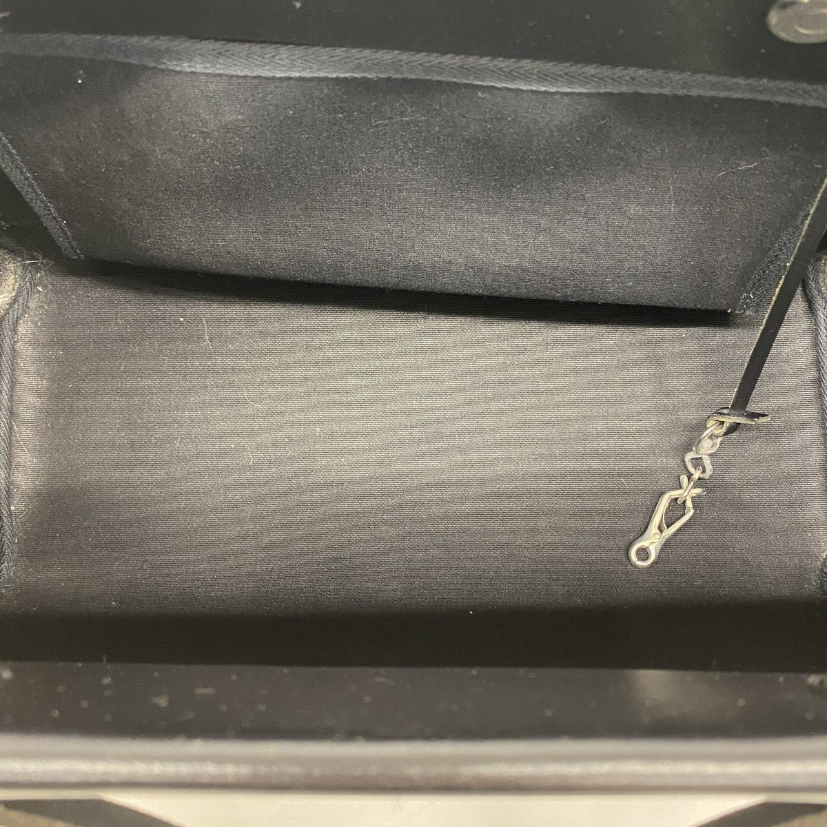 【6gd3884】エルメス トートバッグ エールバッグカバスMM トワルオフィシエ ブラック シルバー金具 □H刻印【中古】レディース