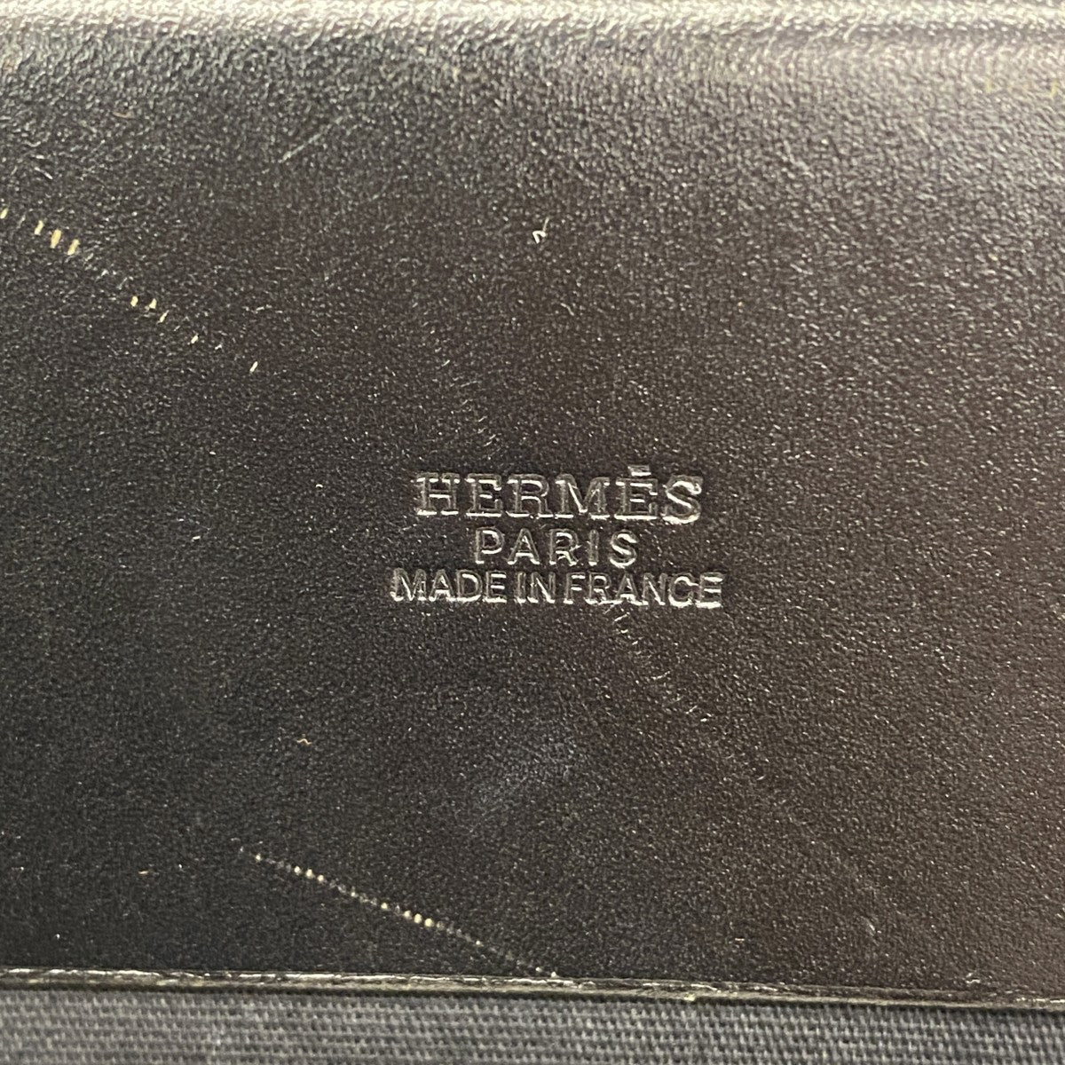 【6gd3884】エルメス トートバッグ エールバッグカバスMM トワルオフィシエ ブラック シルバー金具 □H刻印【中古】レディース