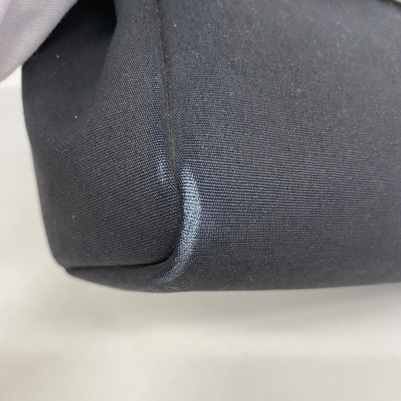 【6gd3884】エルメス トートバッグ エールバッグカバスMM トワルオフィシエ ブラック シルバー金具 □H刻印【中古】レディース