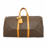 【6gd3885】ルイヴィトン ボストンバッグ モノグラム キーポル55 M41414 ブラウン【中古】メンズ レディース ユニセックス