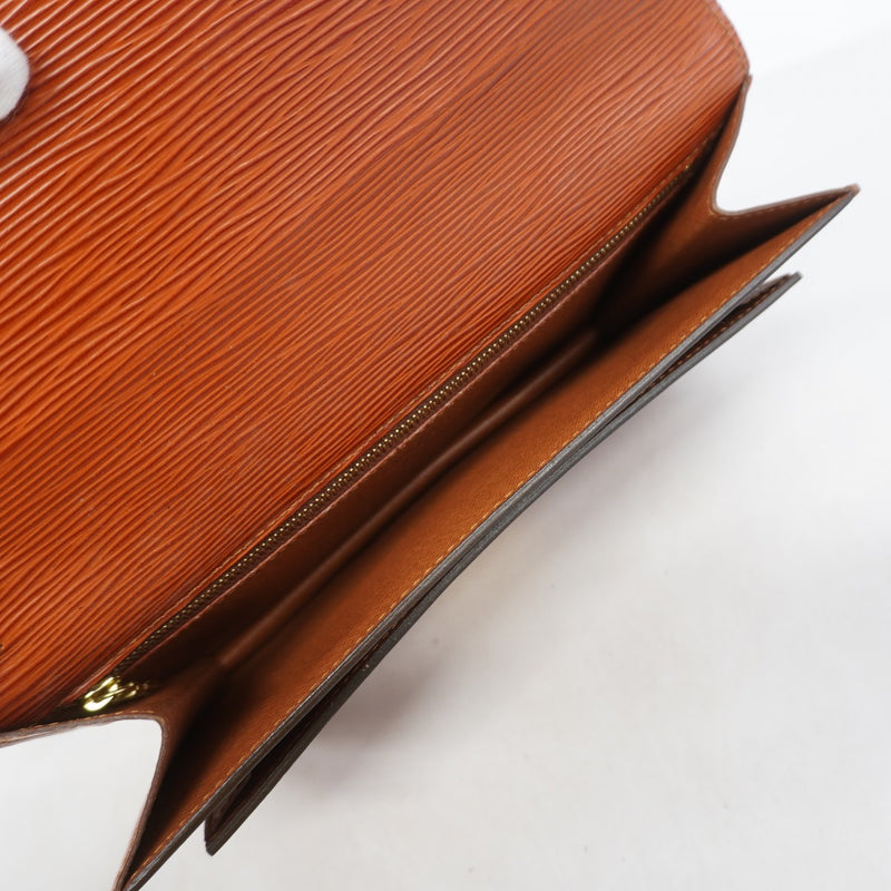 【6gd3892】ルイヴィトン クラッチバッグ エピ ポシェットセリエドラゴンヌ M52613 ケニアブラウン【中古】メンズ