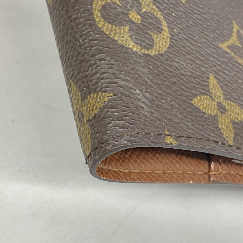 【6gd3896】ルイヴィトン 手帳カバー モノグラム アンジェンダPM R20005 ブラウン【中古】メンズ レディース ユニセックス