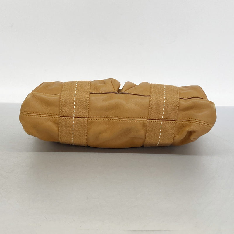【6gd3904】エルメス ハンドバッグ キャラバンホリゾンタルPM レザー ブラウン シルバー金具 2wayバッグ【中古】レディース