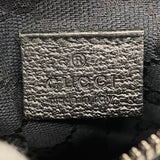 【6gd3906-k】グッチ ウエストバッグ GGキャンバス 28566 キャンバス ブラック シルバー金具【中古】レディース