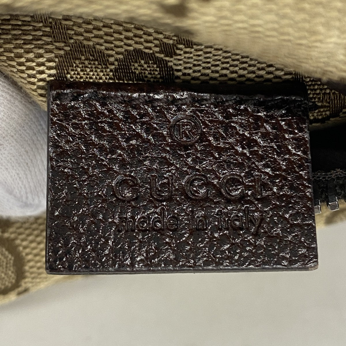 【6gd3907-k】グッチ ウエストバッグ GGキャンバス 28566 キャンバス ブラウン シルバー金具【中古】レディース