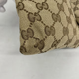 【6gd3907-k】グッチ ウエストバッグ GGキャンバス 28566 キャンバス ブラウン シルバー金具【中古】レディース