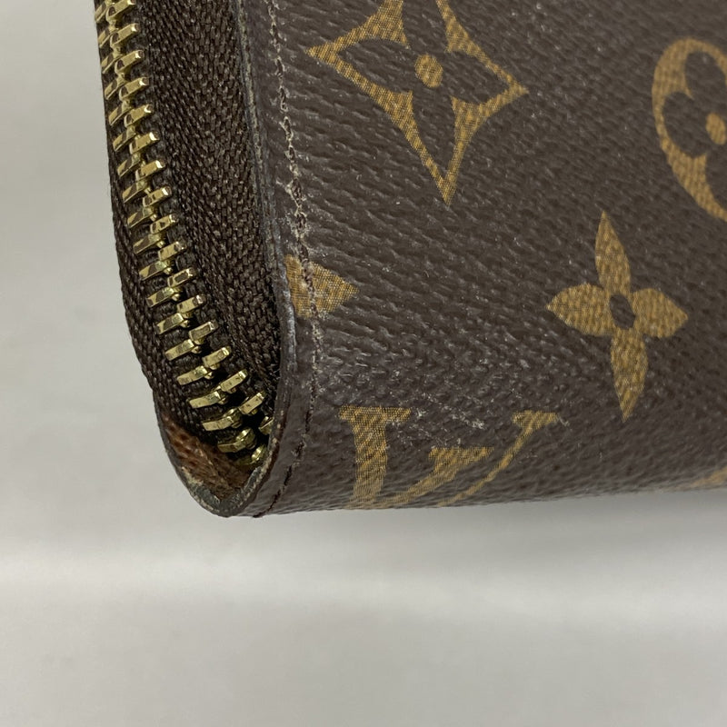 【6gd3917】ルイヴィトン 長財布 モノグラム ジッピーウォレット M60017 ブラウン【中古】メンズ レディース ユニセックス