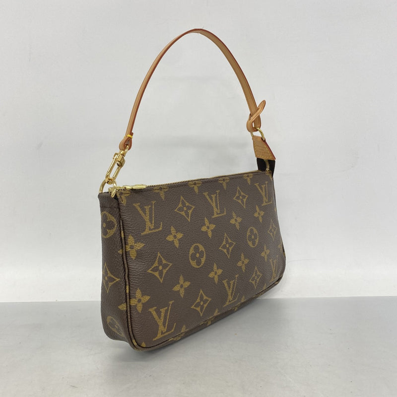 【6gd3918】ルイヴィトン ポーチ モノグラム ポシェットアクセソワール M51980 ブラウン【中古】レディース