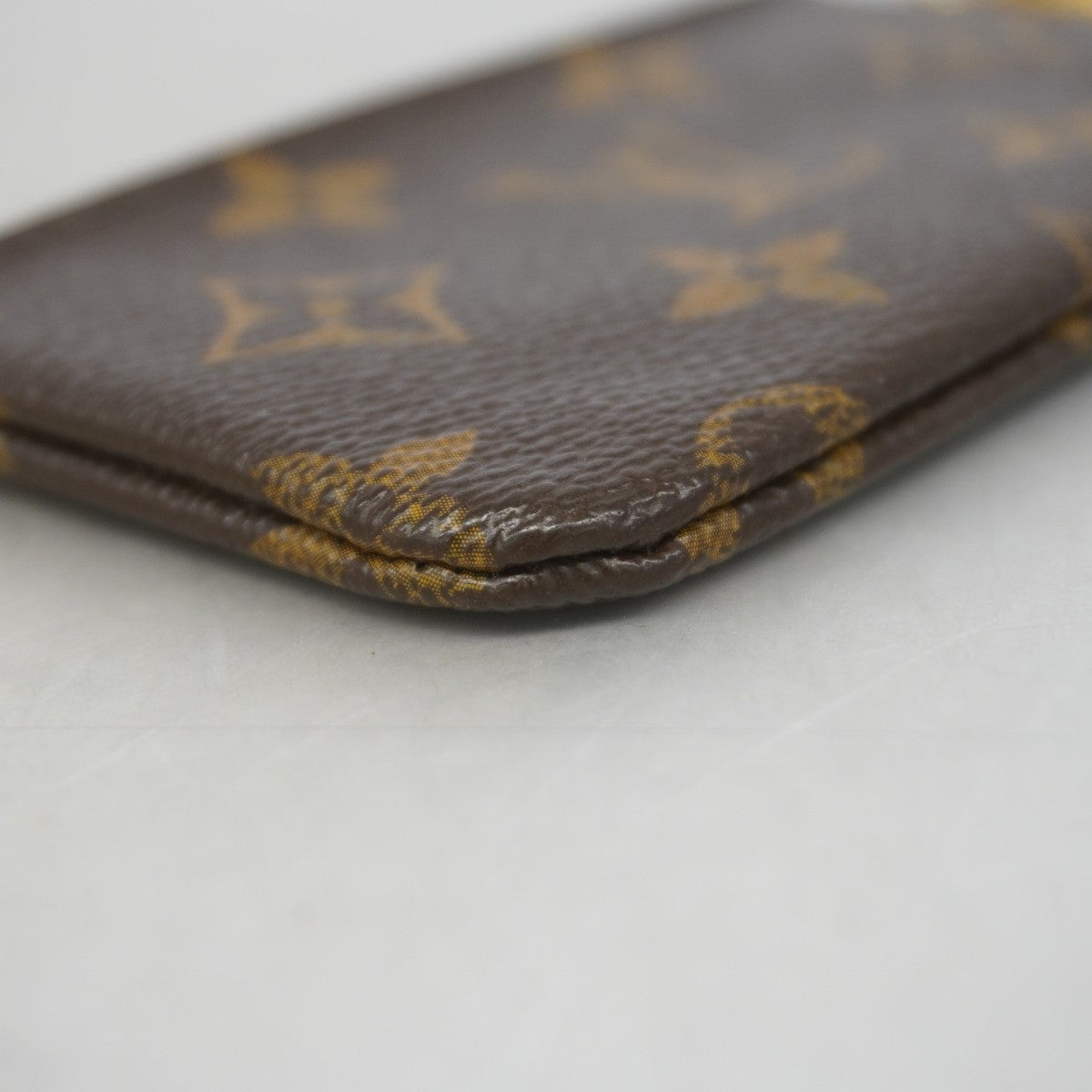 【6gd3934】ルイヴィトン コインケース モノグラム ポシェットクレ M62650 ブラウン【中古】レディース