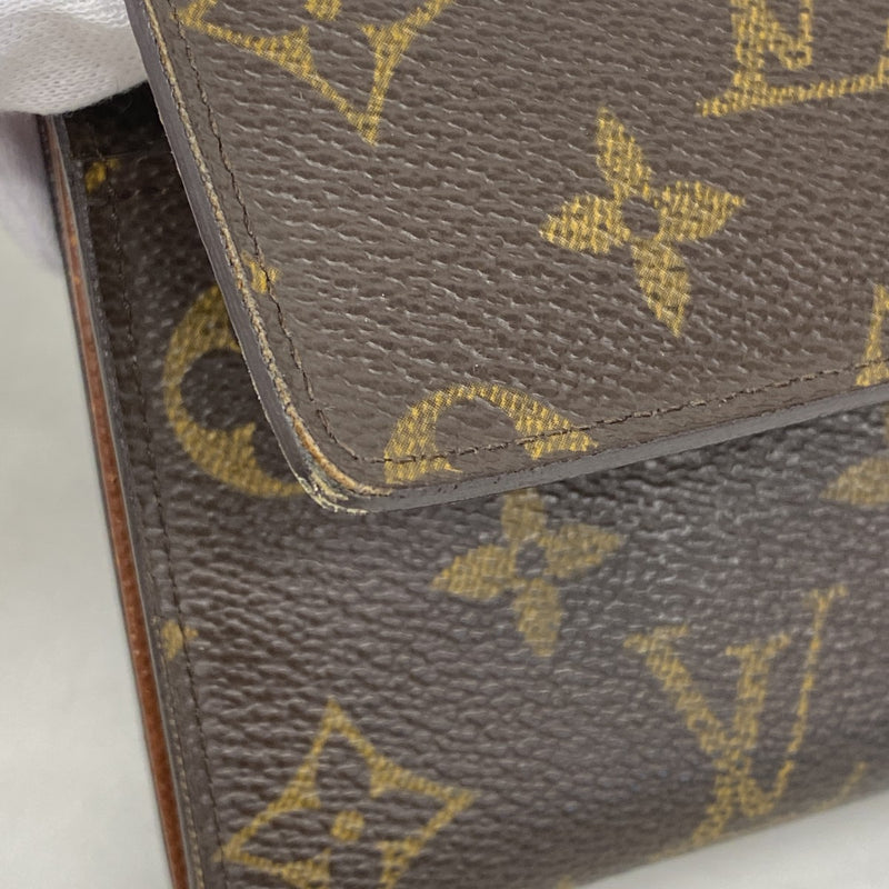 【6gd3936】ルイヴィトン 長財布 モノグラム ポシェットポルトモネクレディ M61725 ブラウン【中古】メンズ レディース ユニセックス