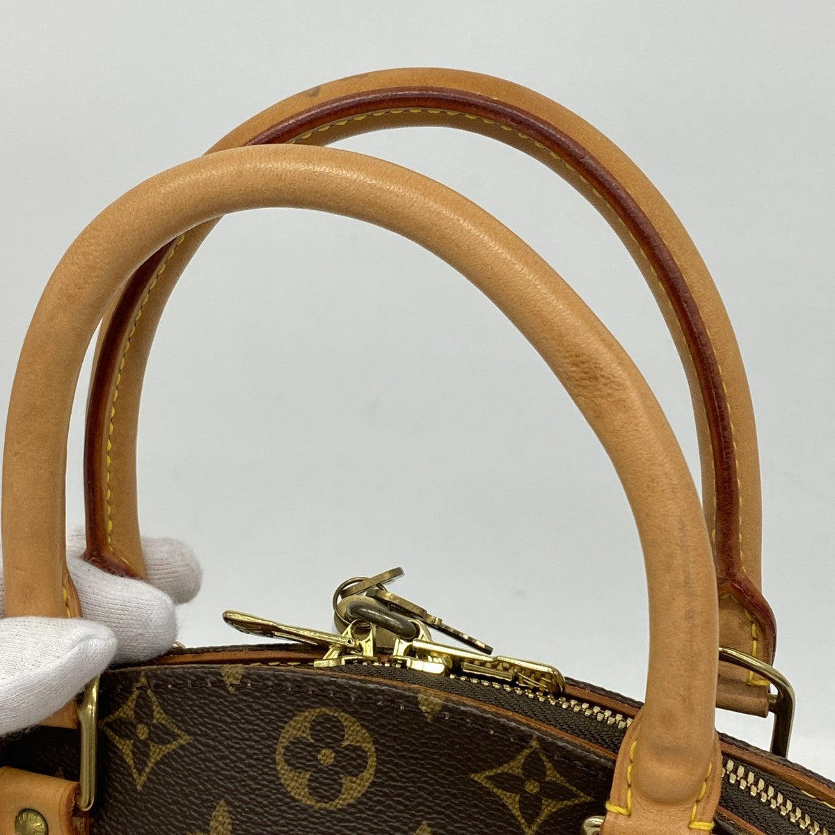 【6gd3949】ルイヴィトン ハンドバッグ モノグラム エリプスMM M51126 ブラウン【中古】レディース