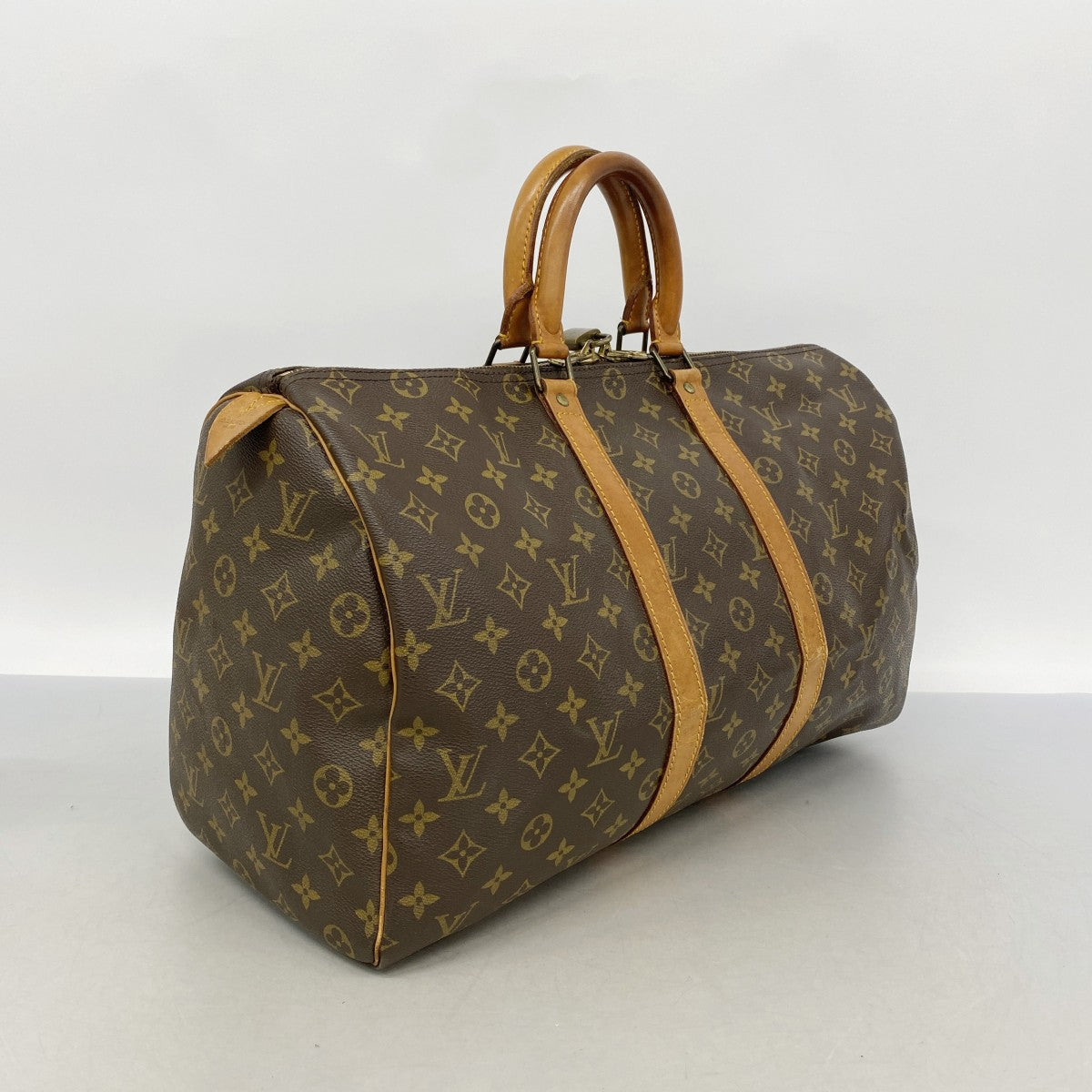 【6gd3962】ルイヴィトン ボストンバッグ モノグラム キーポル45 M41428 ブラウン【中古】メンズ レディース ユニセックス