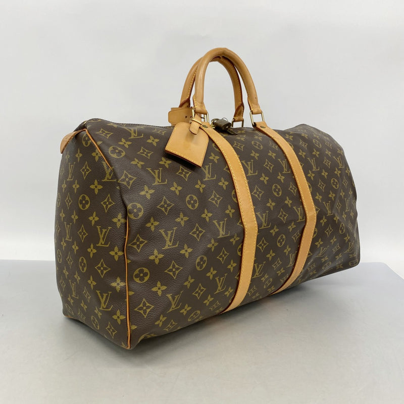 【6gd3963】ルイヴィトン ボストンバッグ モノグラム キーポル50 M41426 ブラウン【中古】メンズ レディース ユニセックス