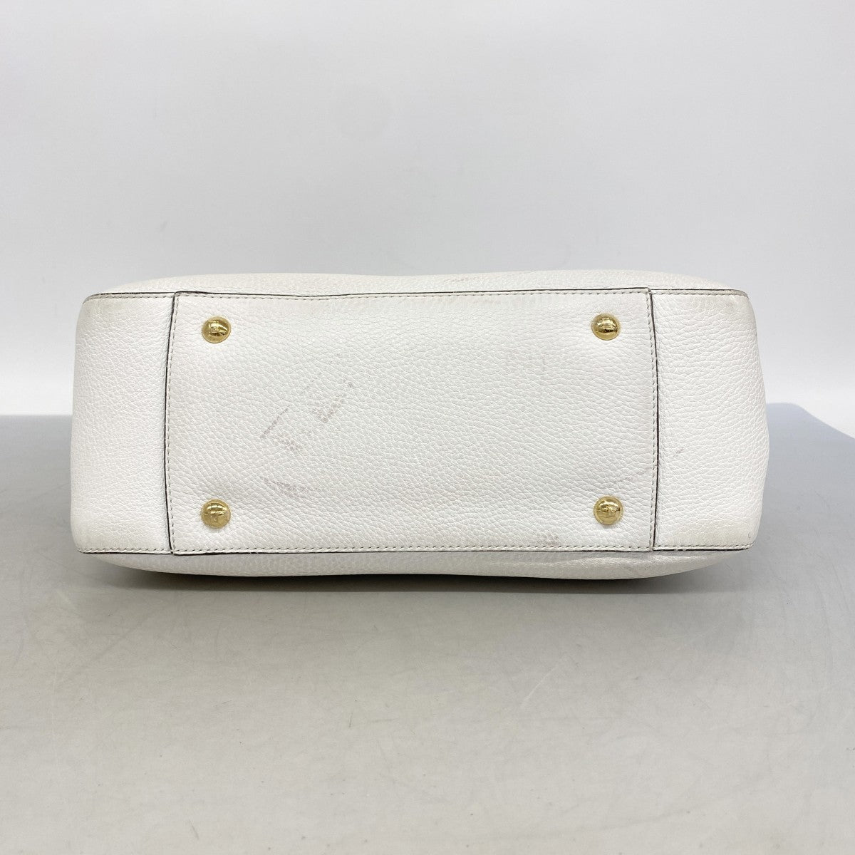【6gd3966】フェンディ ハンドバッグ セレリア レザー ホワイト ゴールド金具 2wayバッグ【中古】レディース