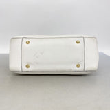 【6gd3966】フェンディ ハンドバッグ セレリア レザー ホワイト ゴールド金具 2wayバッグ【中古】レディース