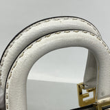 【6gd3966】フェンディ ハンドバッグ セレリア レザー ホワイト ゴールド金具 2wayバッグ【中古】レディース
